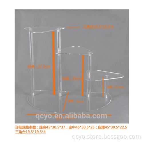 New fashion acrylic factory directly sale lucite shoe display stand QCY456